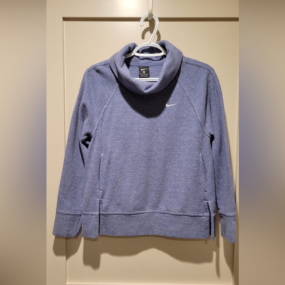 Nikki Cowell neck blue sweatshirt